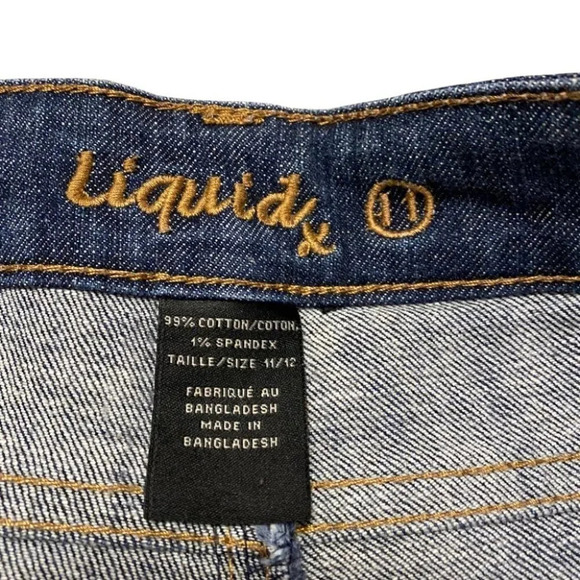 Liquid X  2.5" Denim Jean Shorts Cuffed Hem - Picture 5 of 5